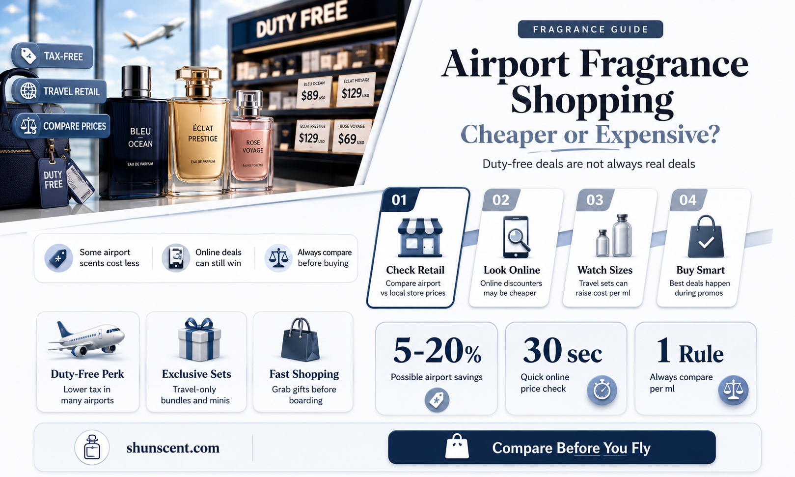 are fragrances cheaper at airport