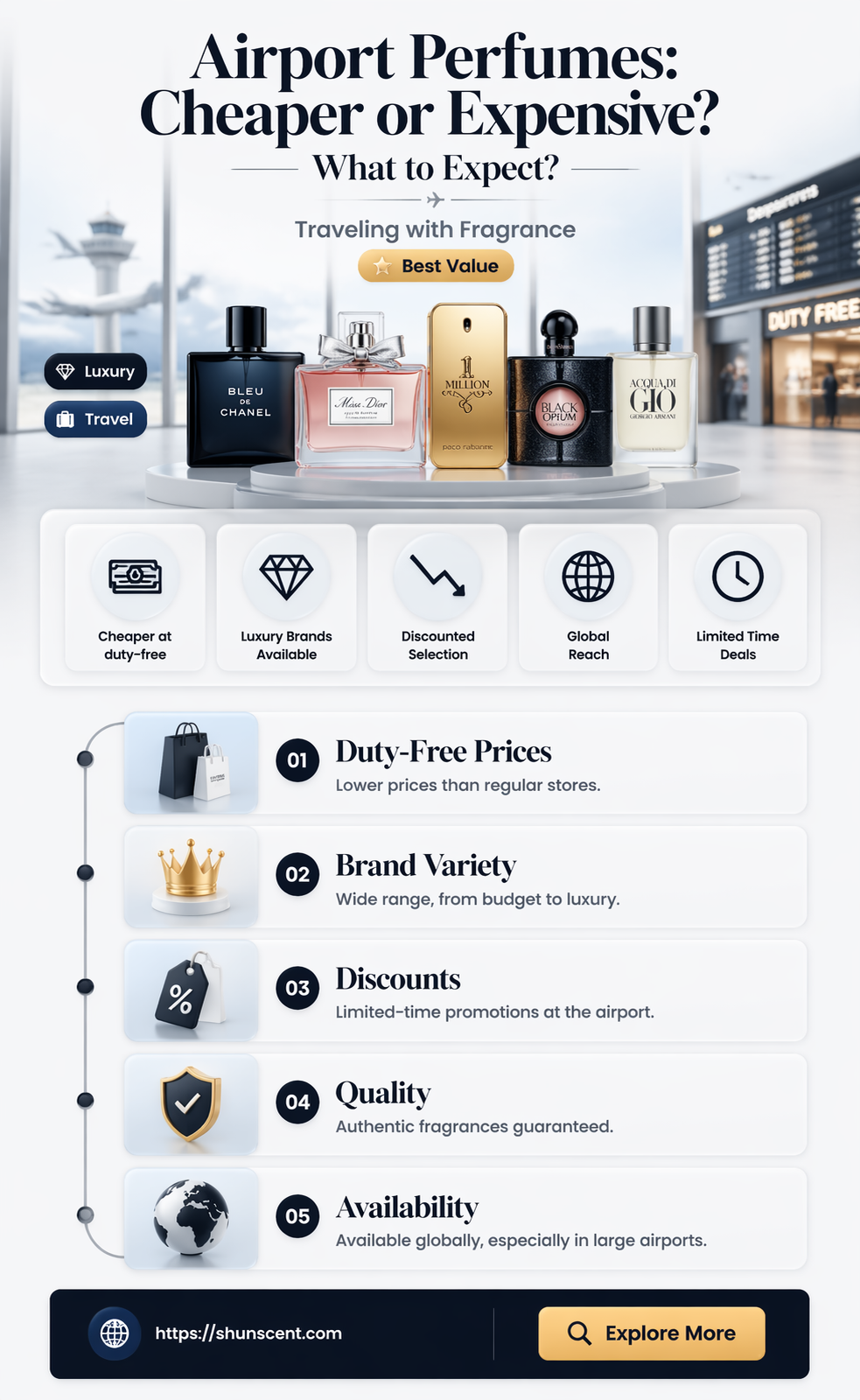 are airport perfumes cheaper