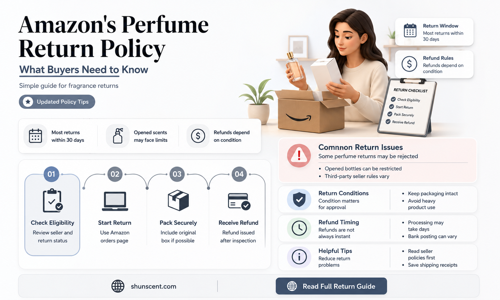 are perfumes refundable on amazon