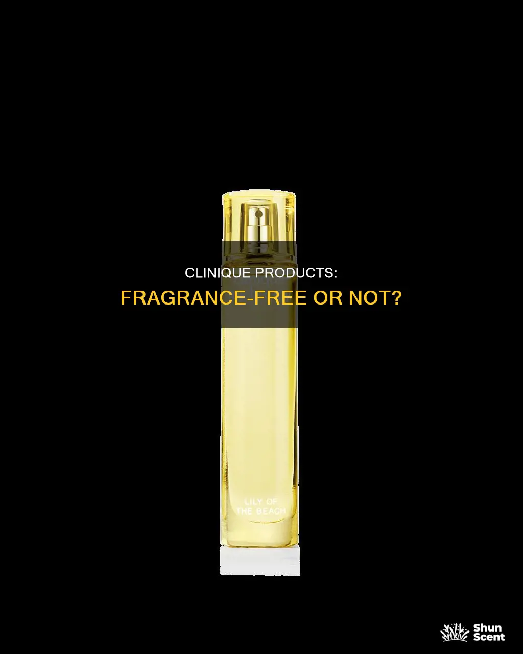 are all clinique products fragrance free