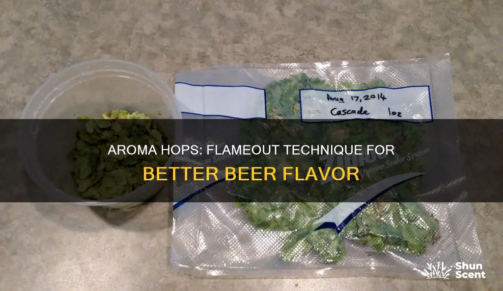 are aroma hops flame out hops