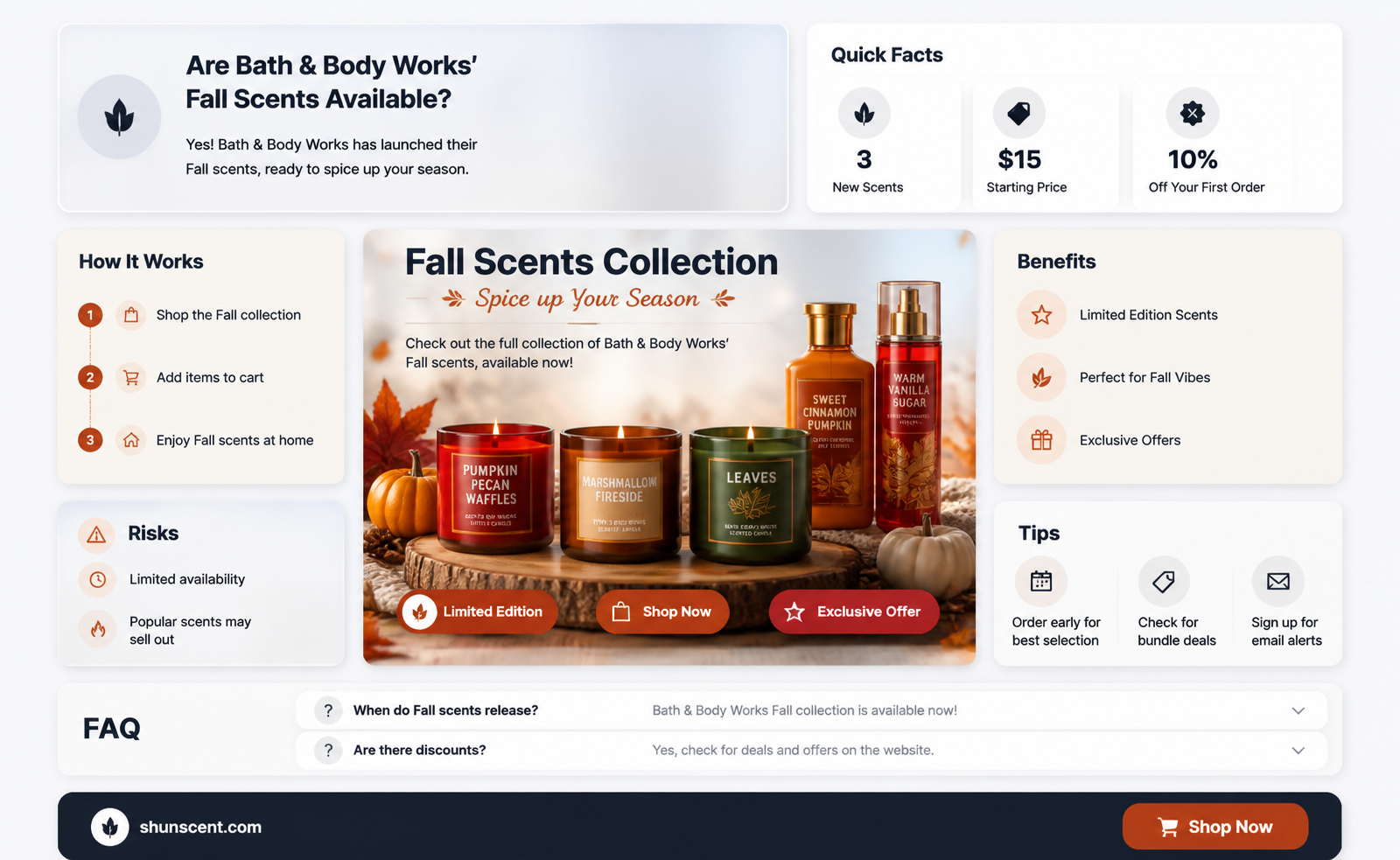 are bath and body works fall scents out