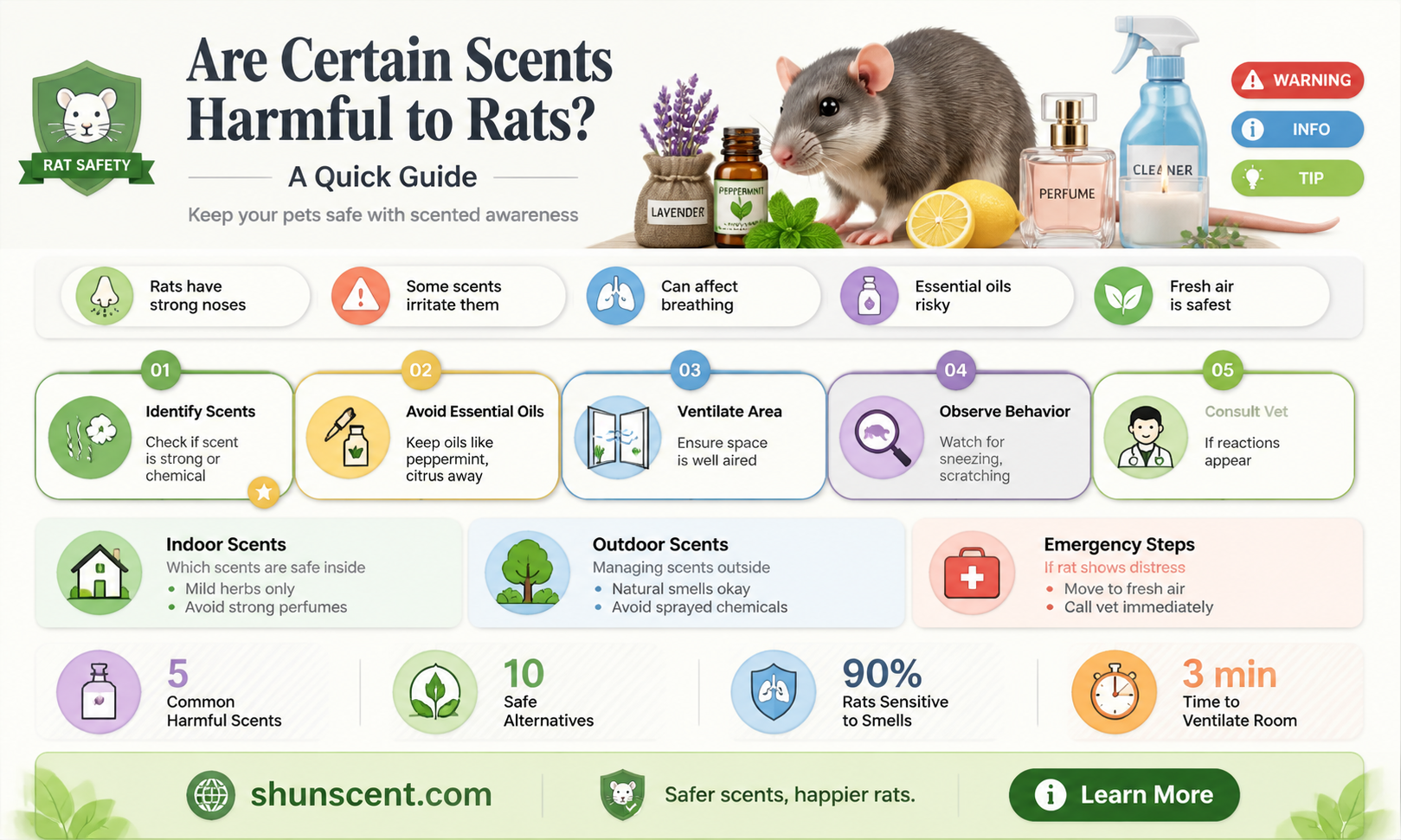 are certain scents bad for rats