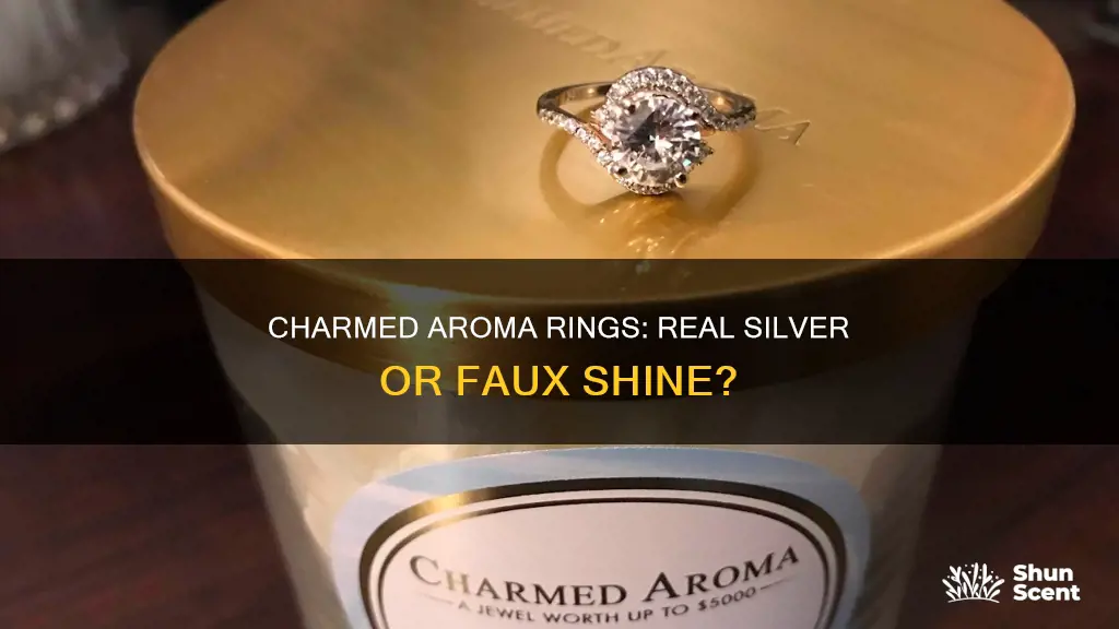 are charmed aroma rings real silver