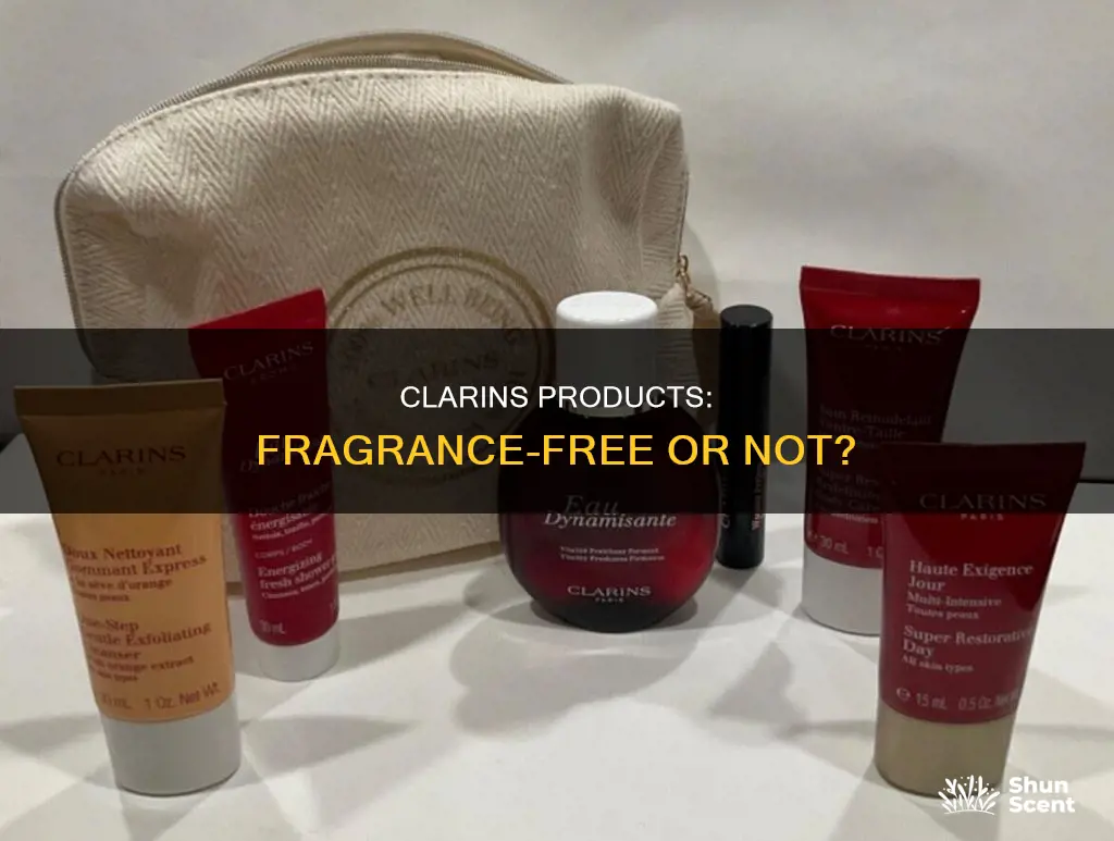 are clarins products fragrance free