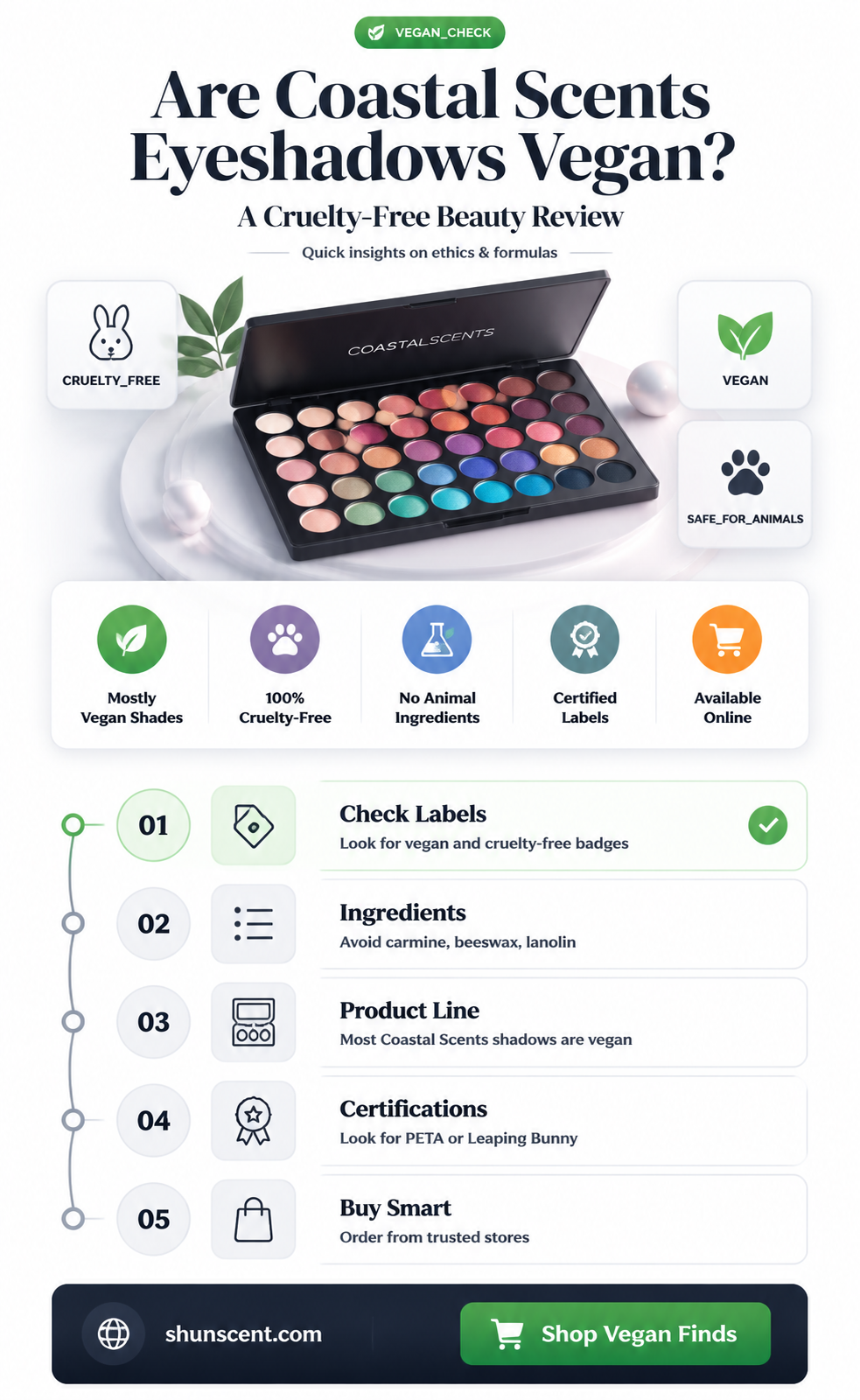 are coastal scents eyeshadows vegan