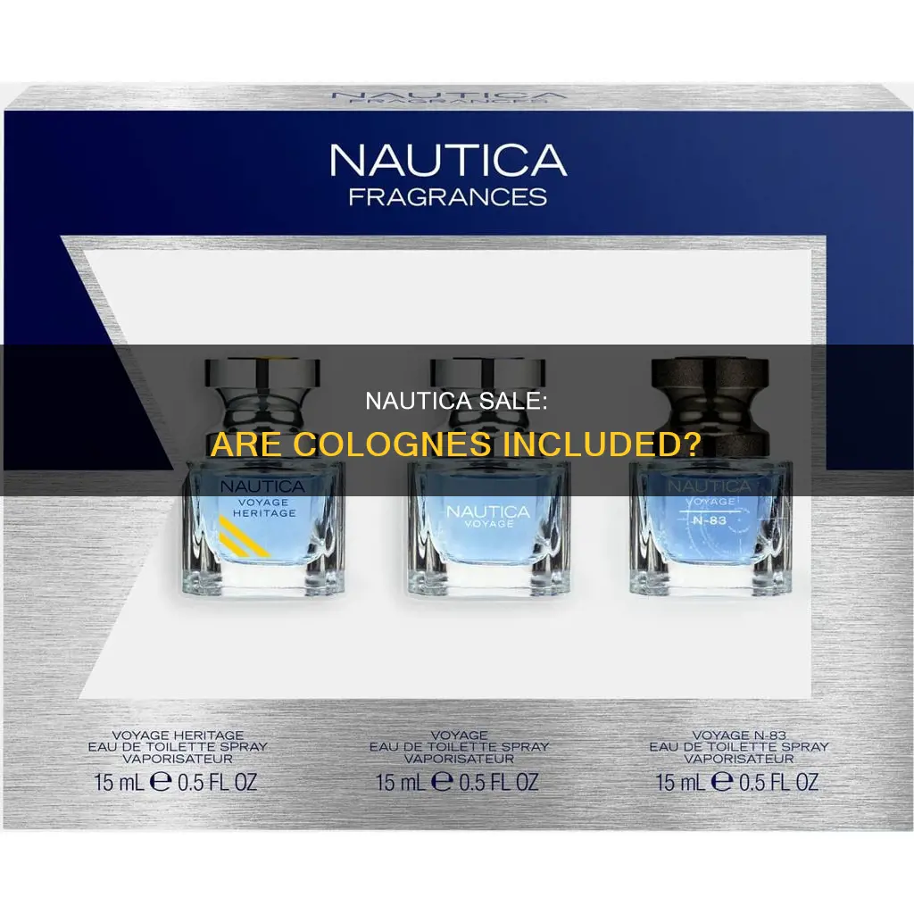 are colognes included in nautica sale