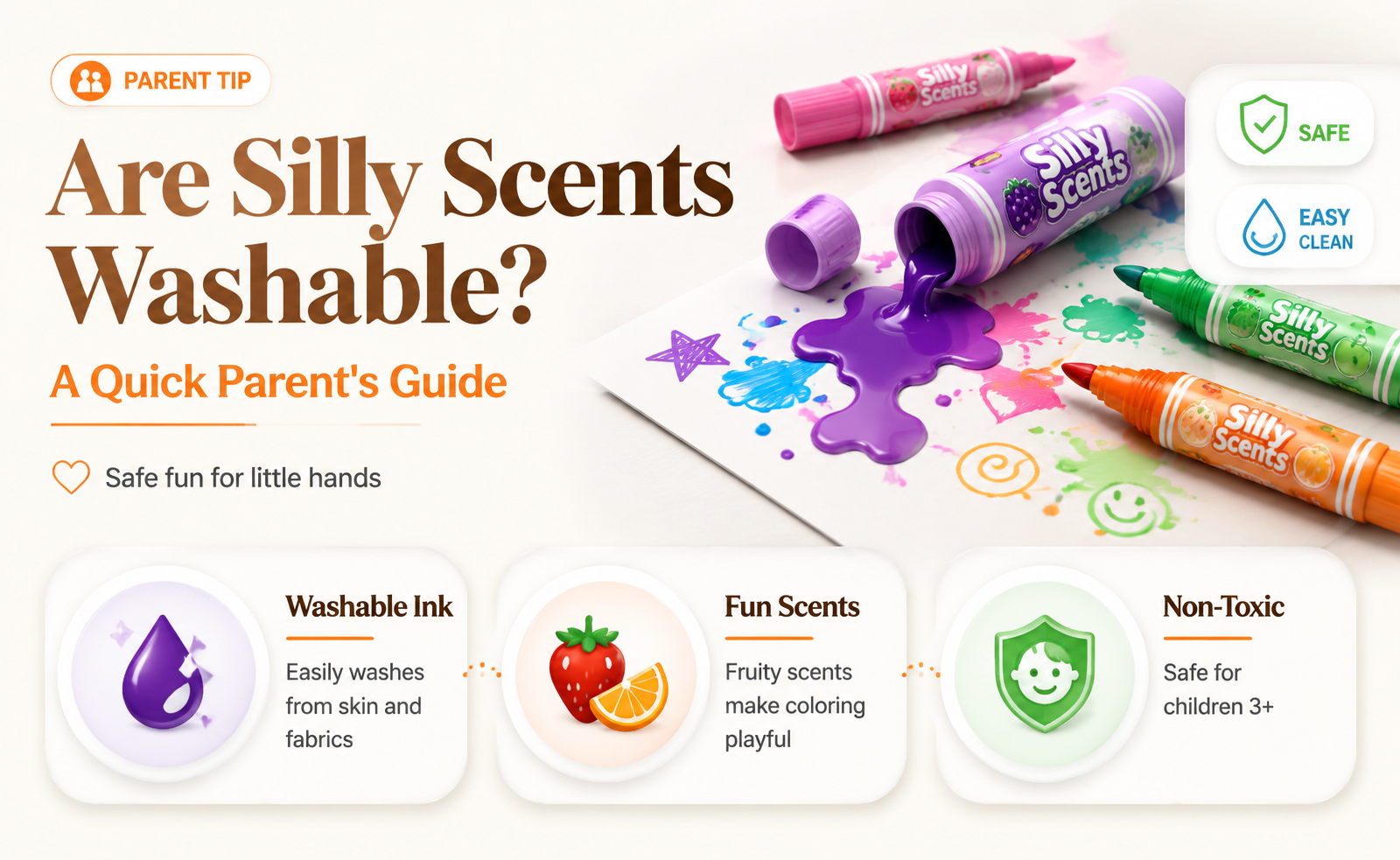 are crayola silly scents markers washable