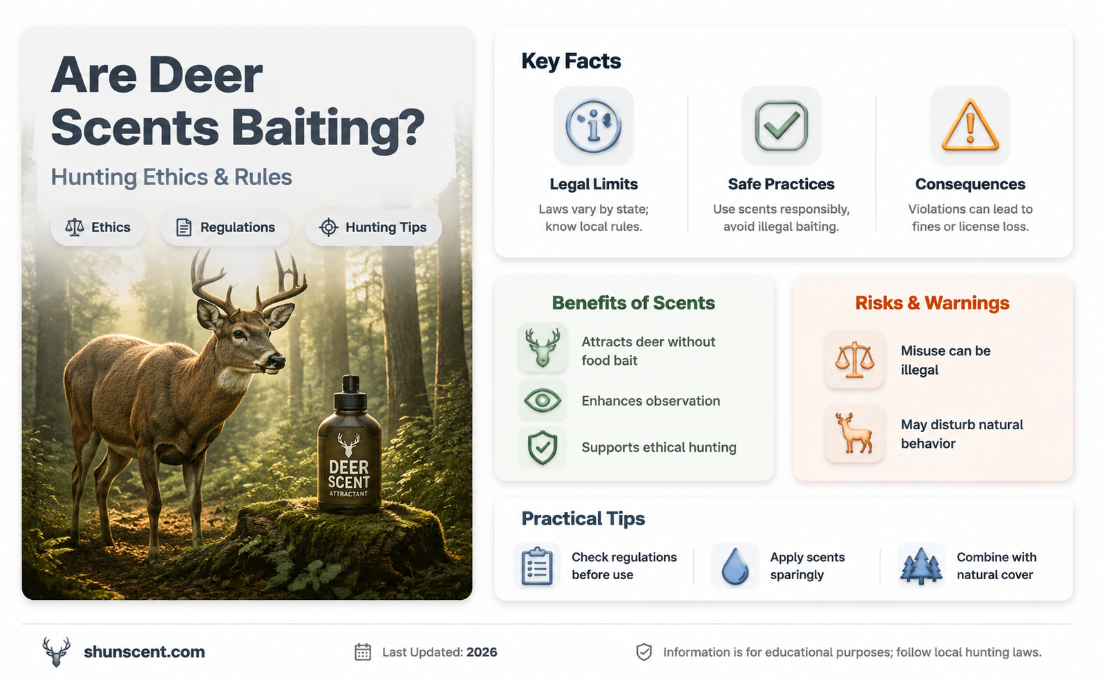 are deer scents considered baiting