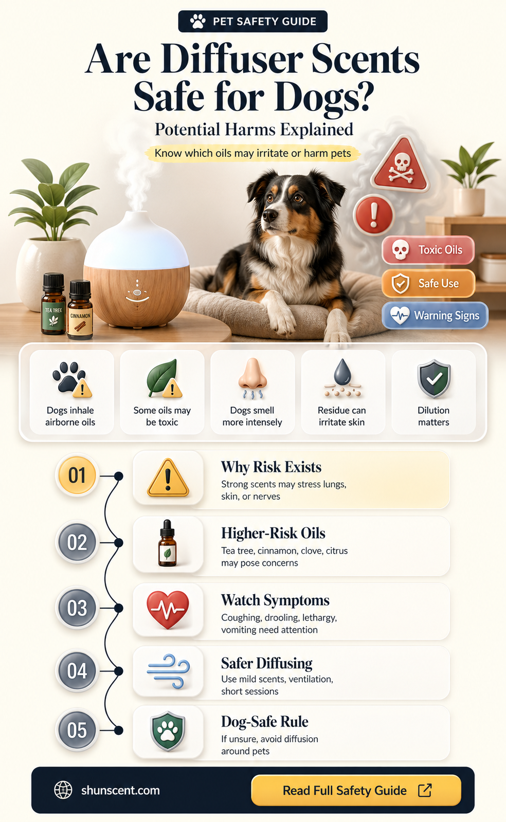 are any diffuser scents harmful to dogs