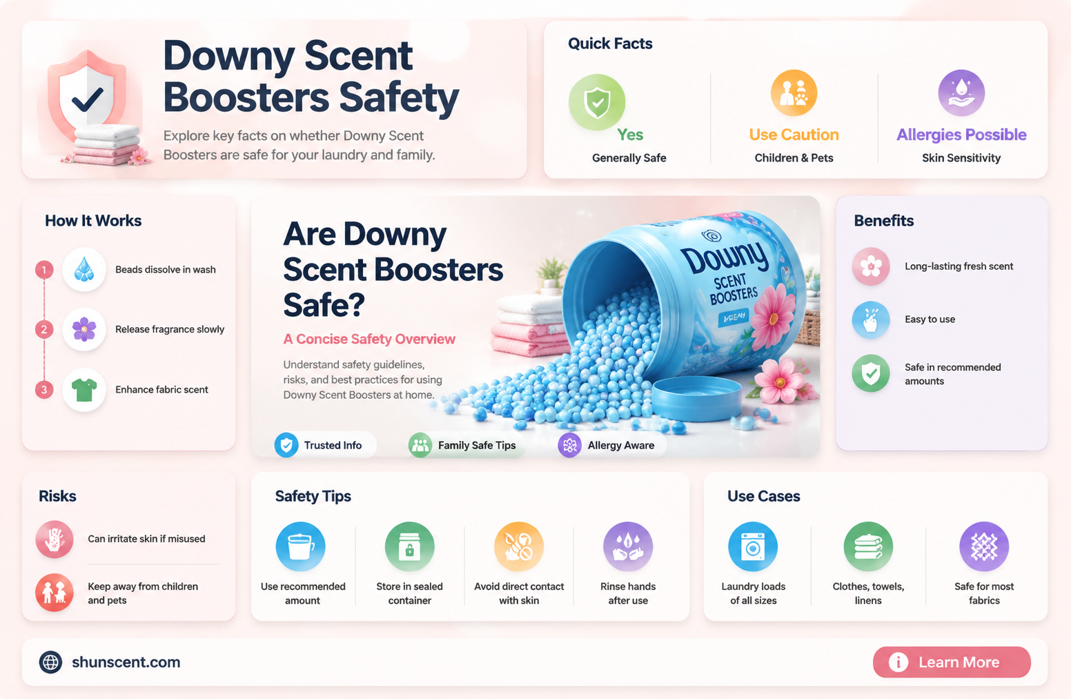 are downy scent boosters safe