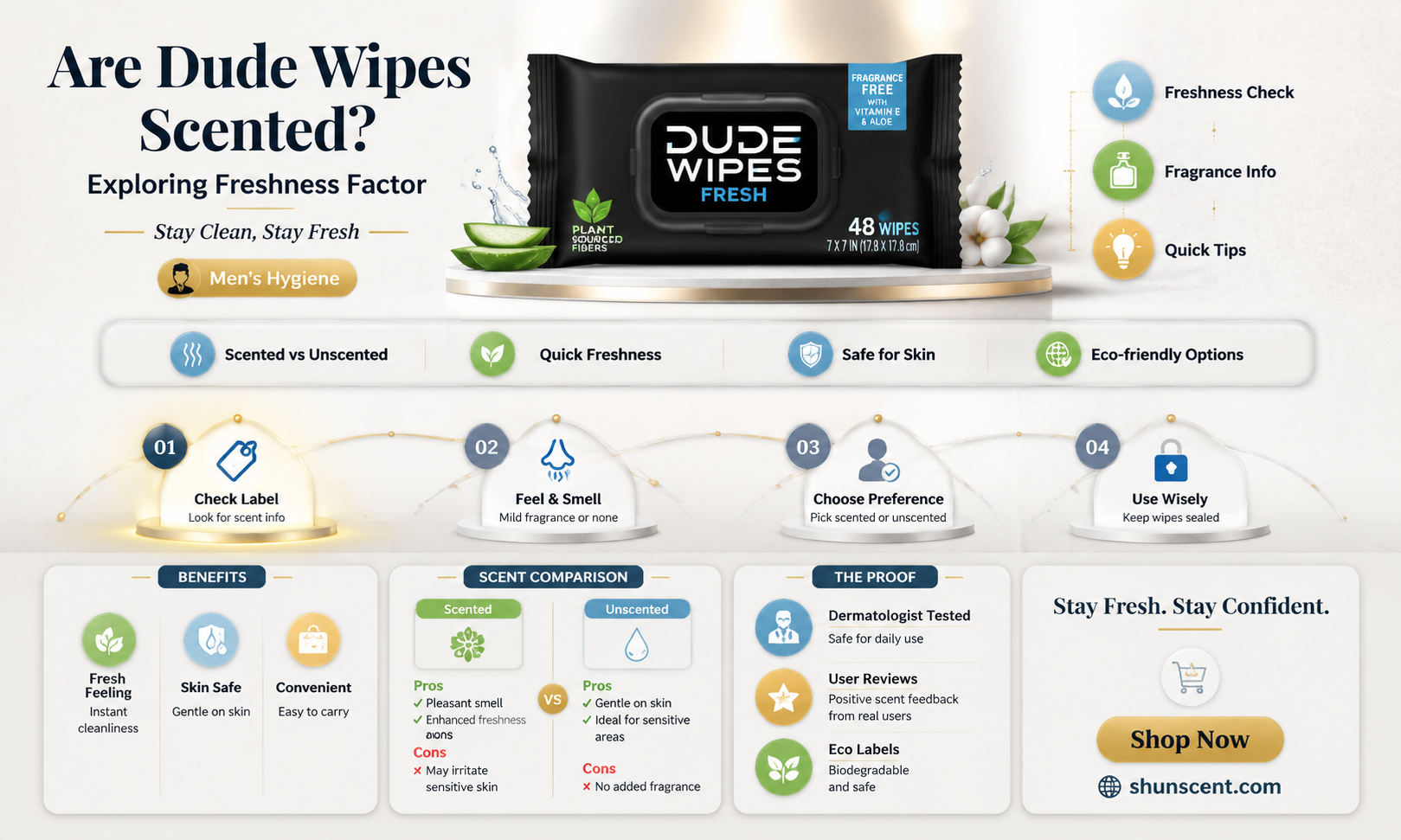 are dude wipes scented