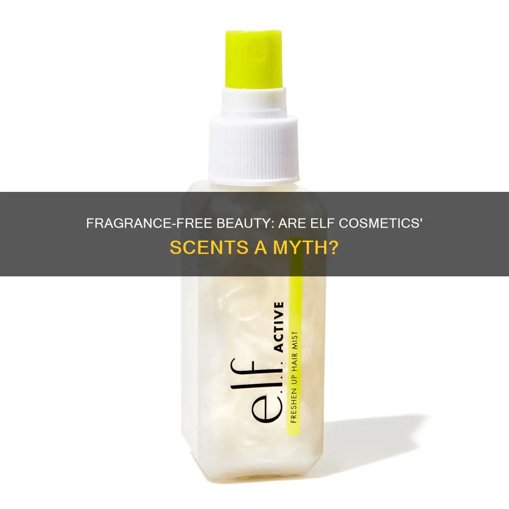 are elf cosmetics fragrance free