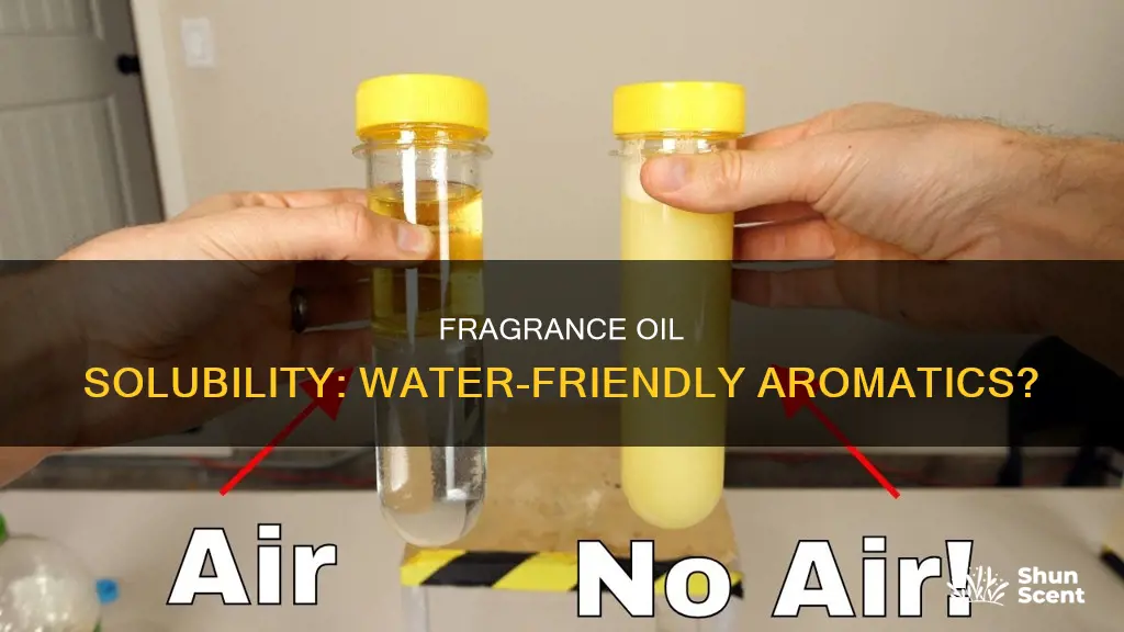 are fragrance oil water soluble