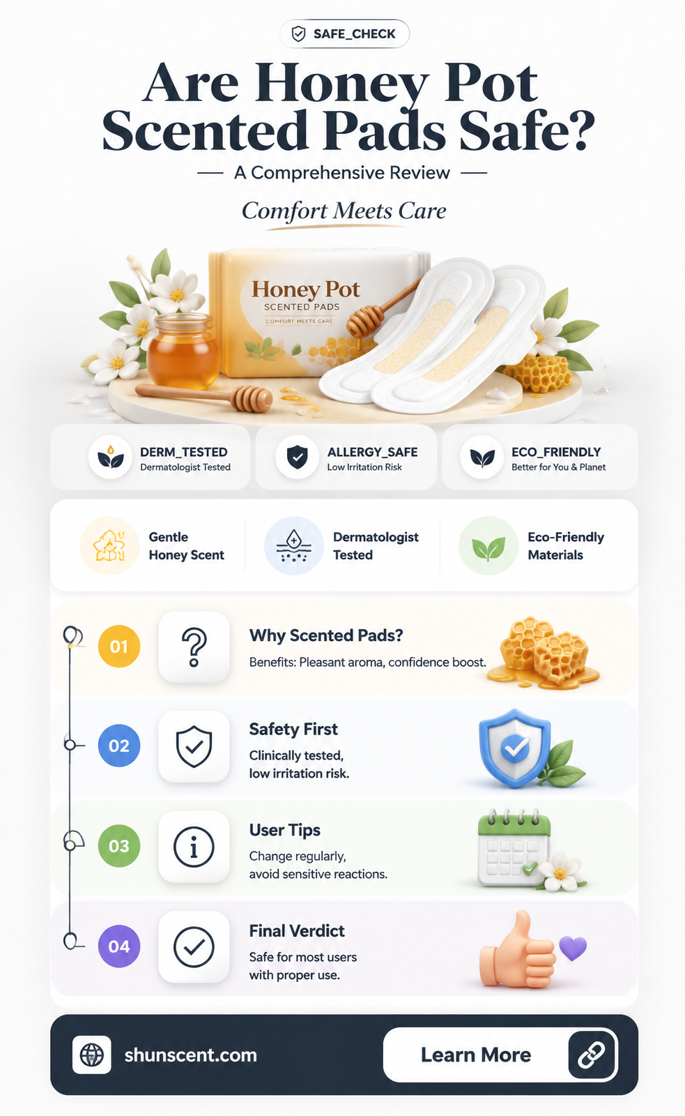 are honey pot scented pads safe