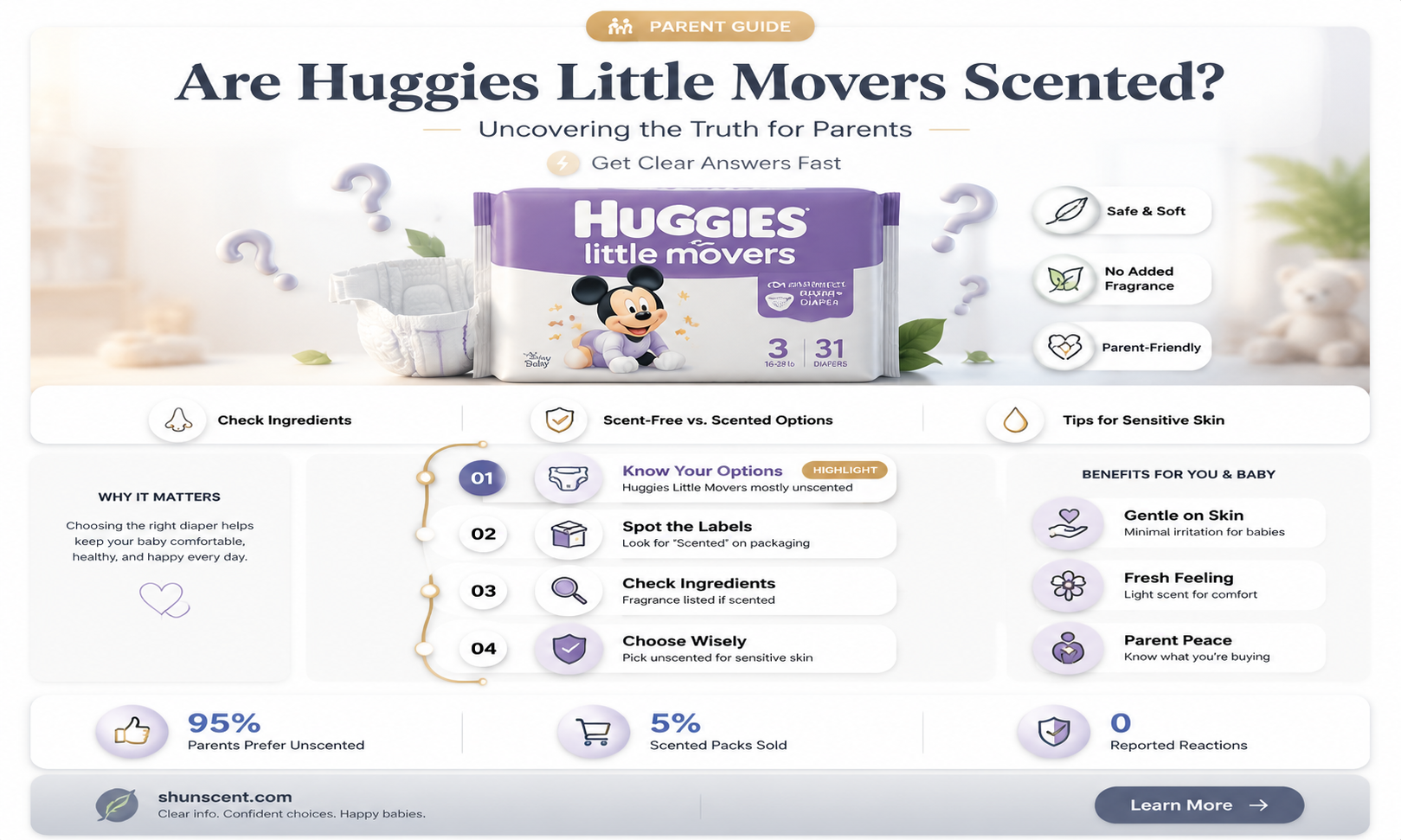 are huggies little movers scented