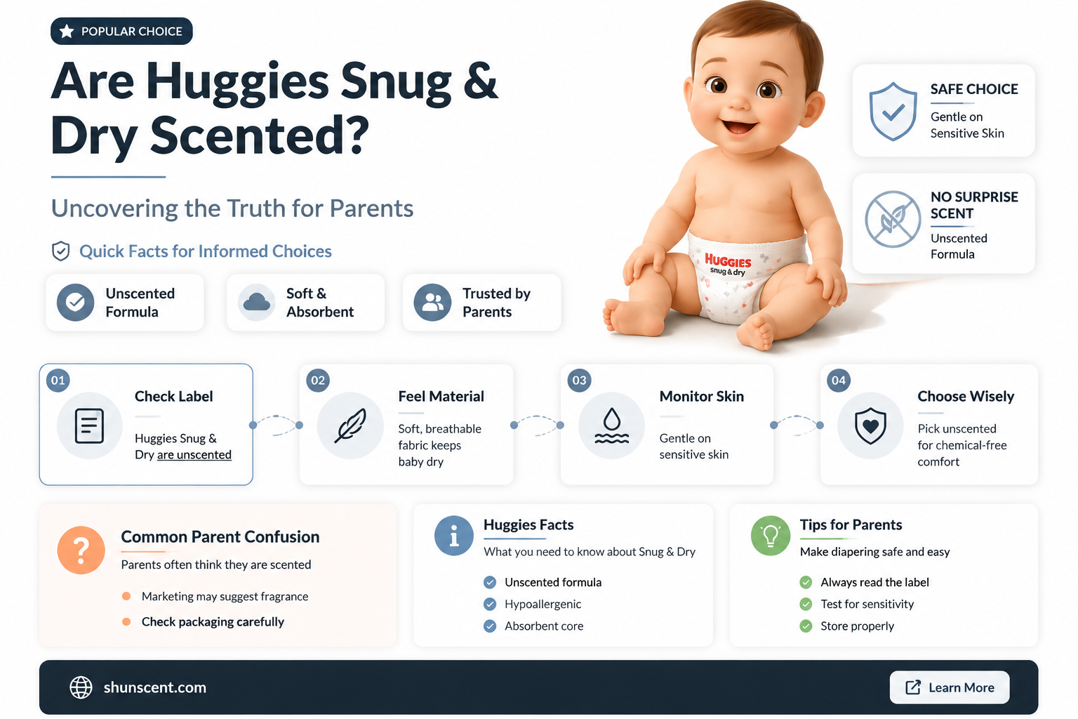 are huggies snug and dry scented