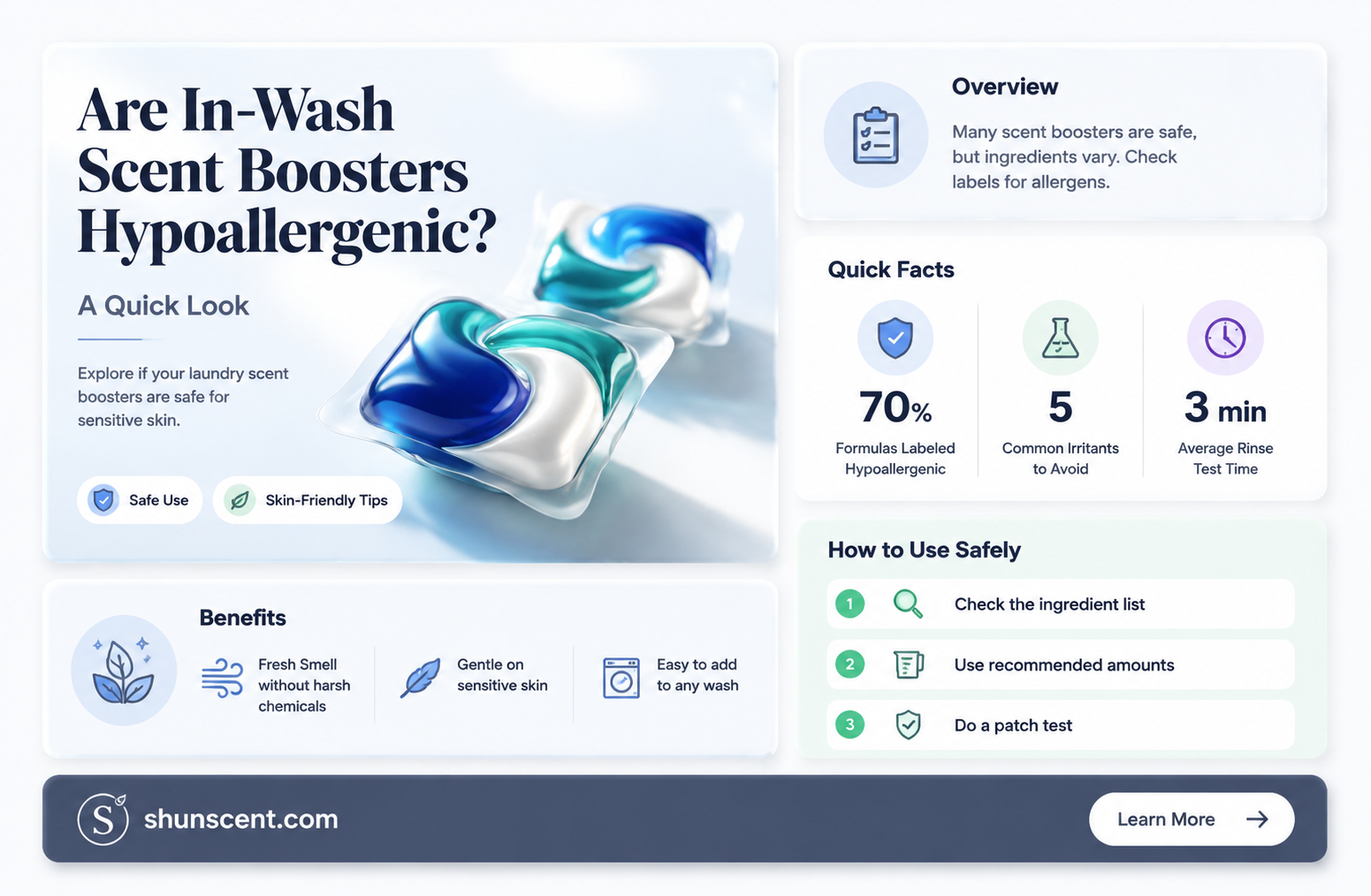 are in wash scent boosters hypoallergenic