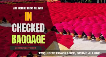 Incense Sticks: Checked Baggage Allowance Rules Explained