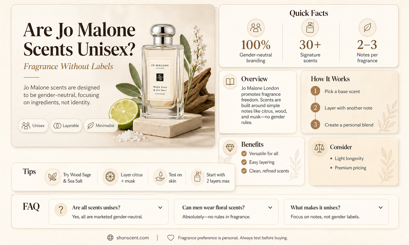 are all jo malone scents unisex