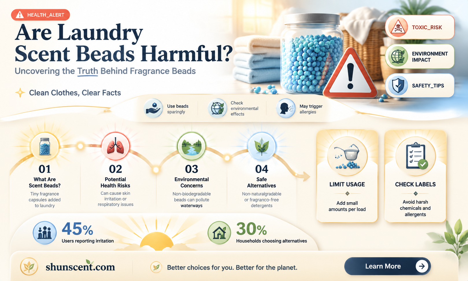 are laundry scent beads bad