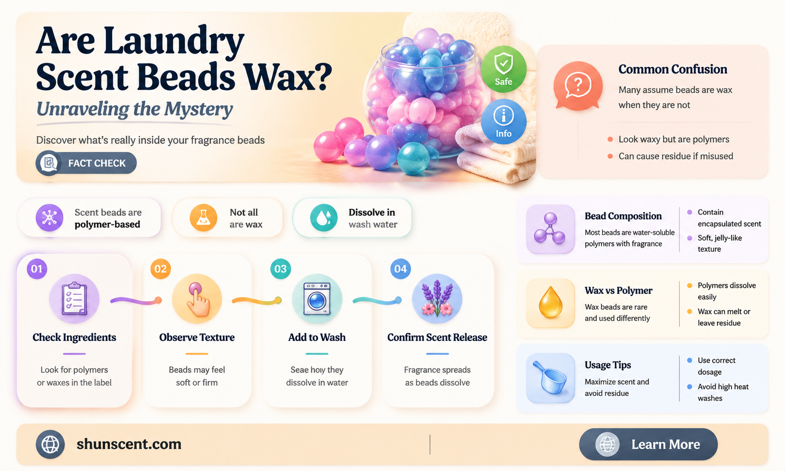 are laundry scent beads wax