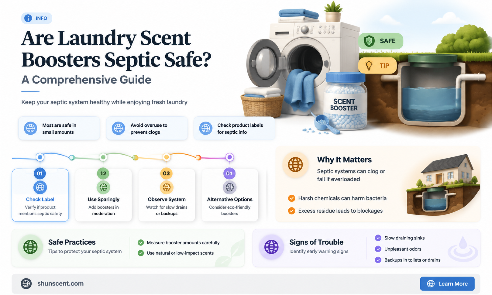 are laundry scent boosters septic safe