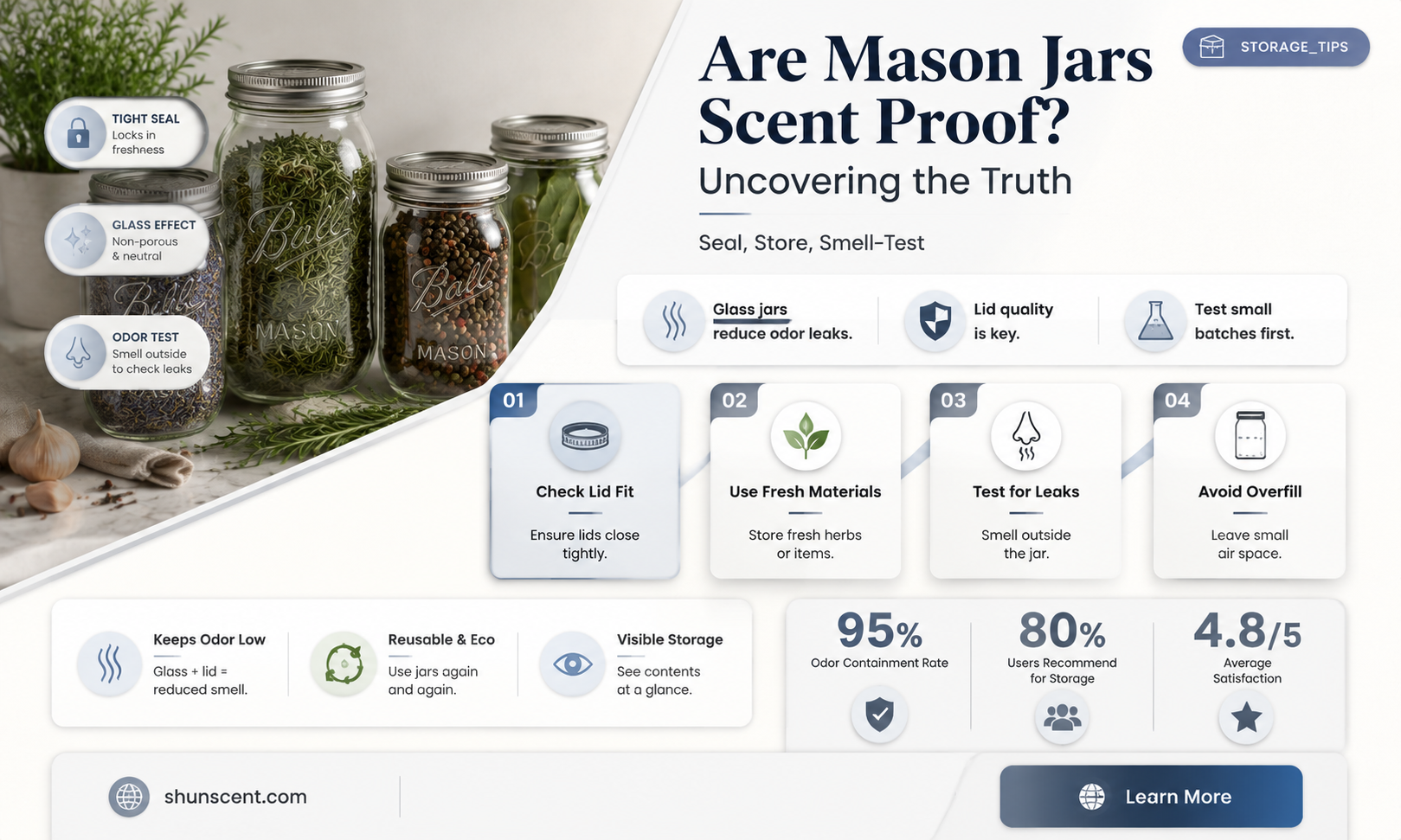 are mason jars scent proof
