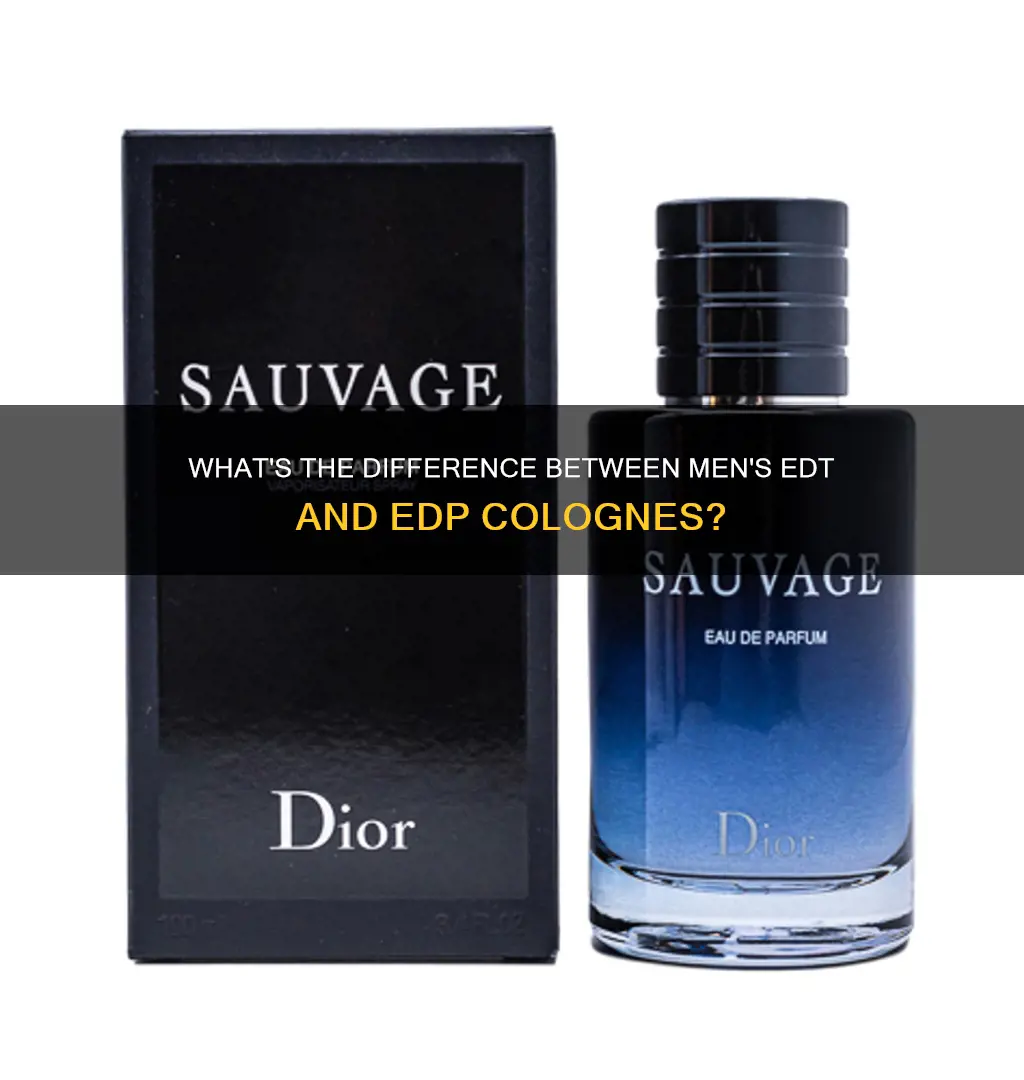 are most mens colognes edt or edp