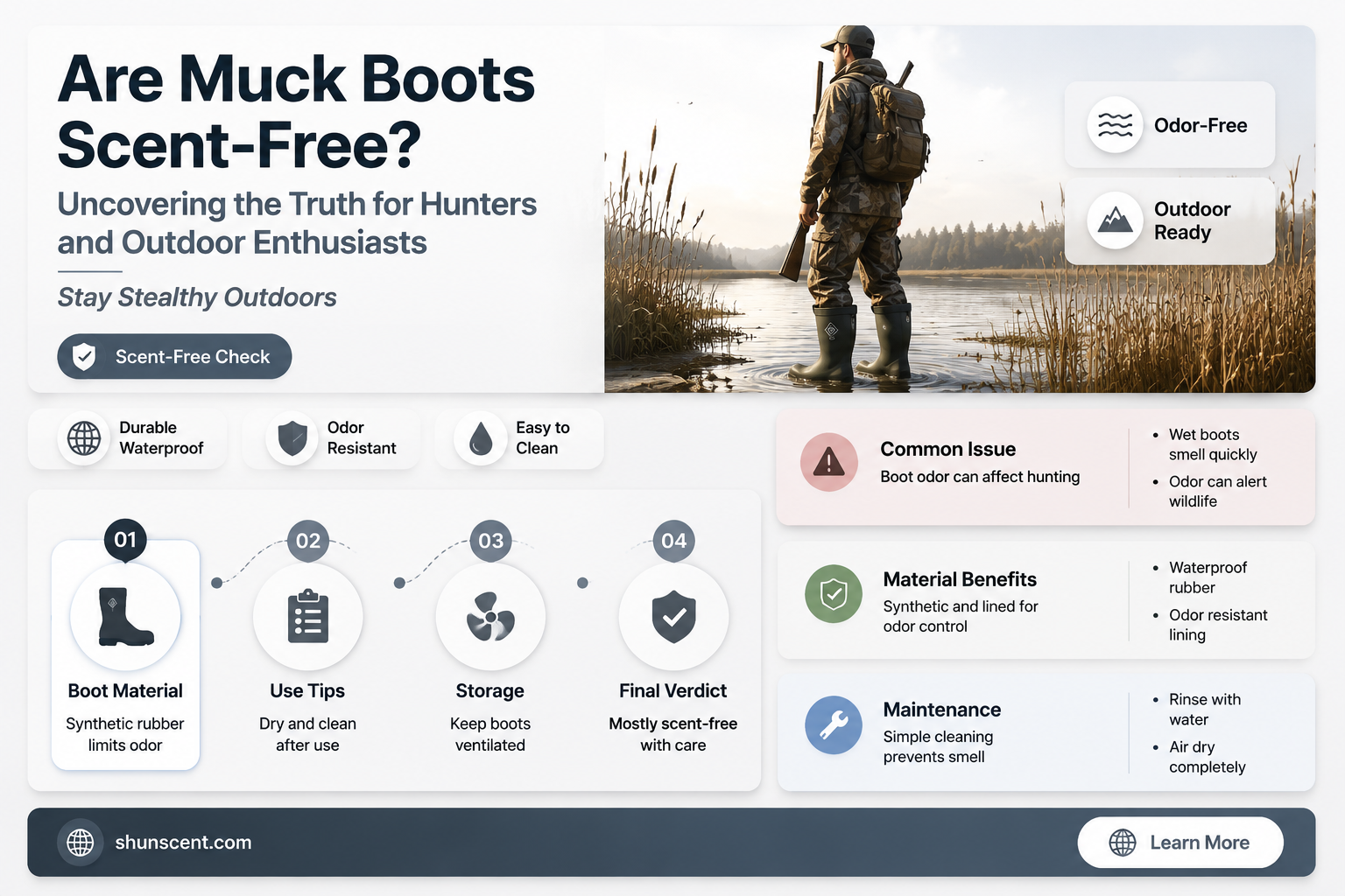 are muck boots scent free