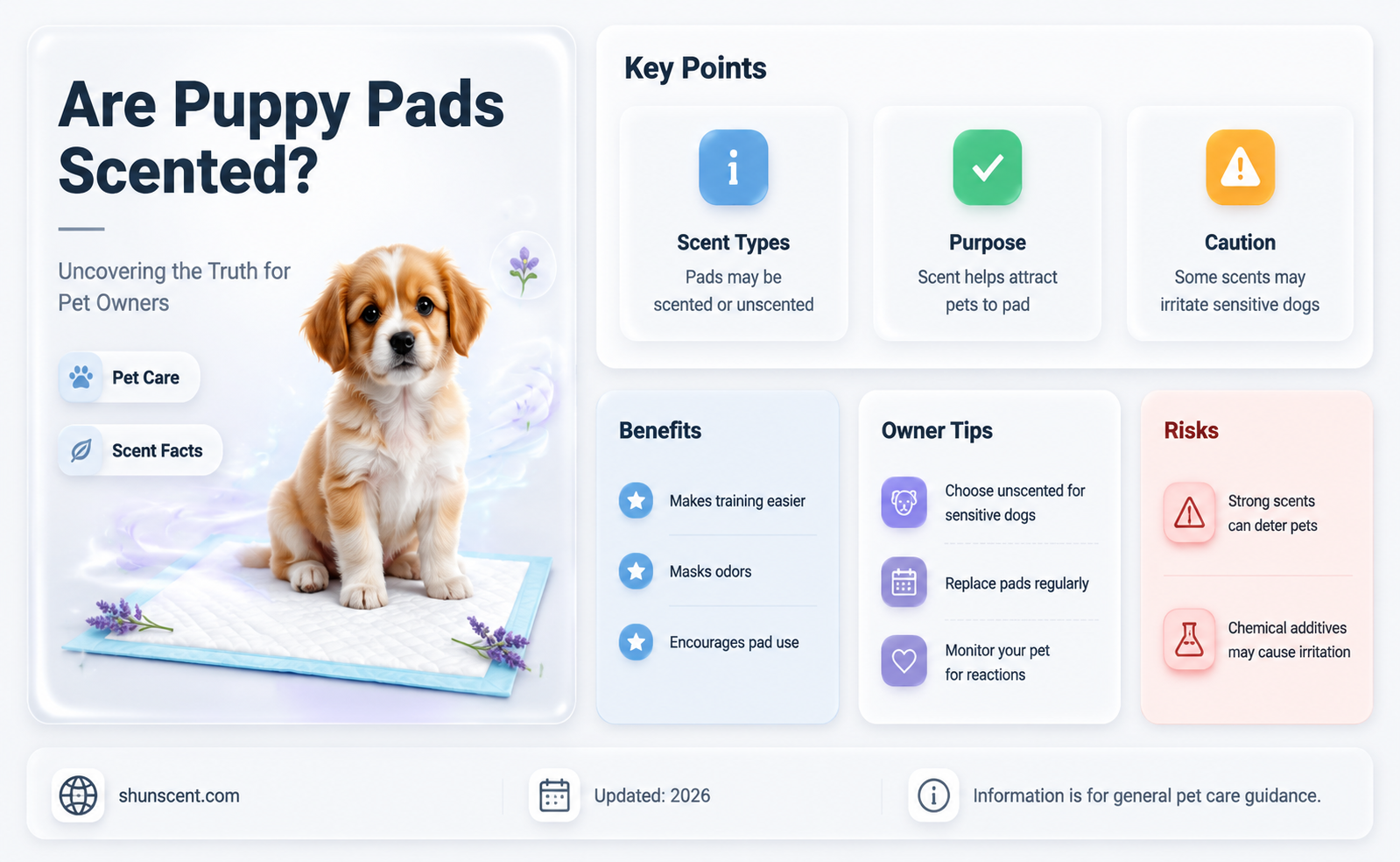 are puppy pads scented