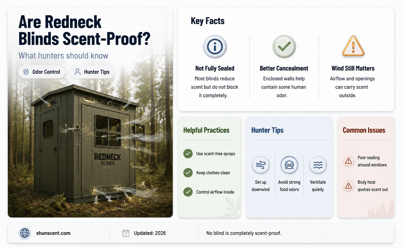 are redneck blinds scent-proof