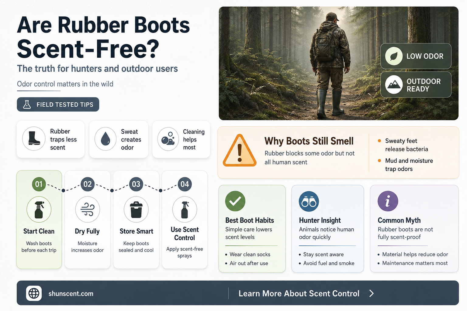 are rubber boots scent free