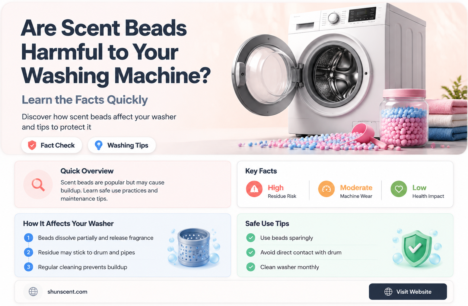 are scent beads bad for washing machine
