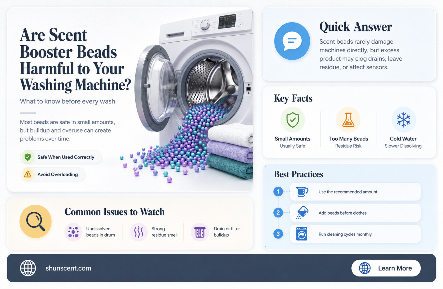 are scent booster beads bad for your washer
