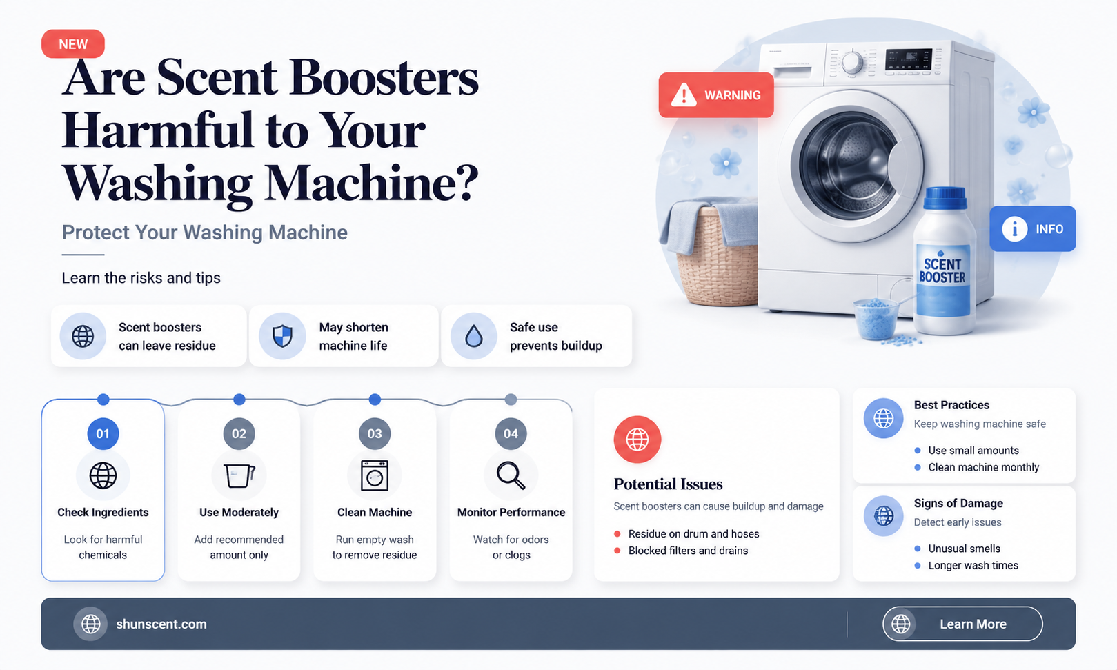 are scent boosters bad for your washing machine