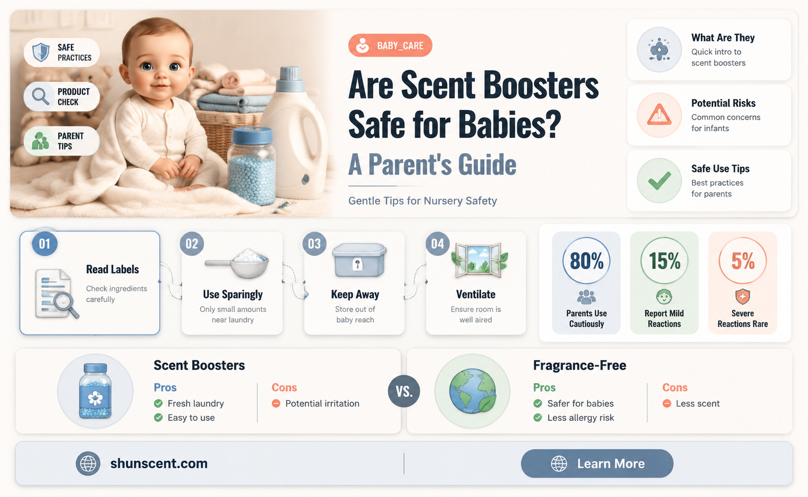 are scent boosters safe for babies