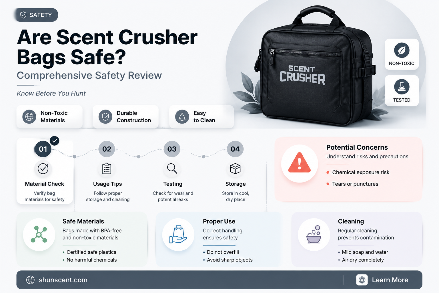 are scent crusher bags safe