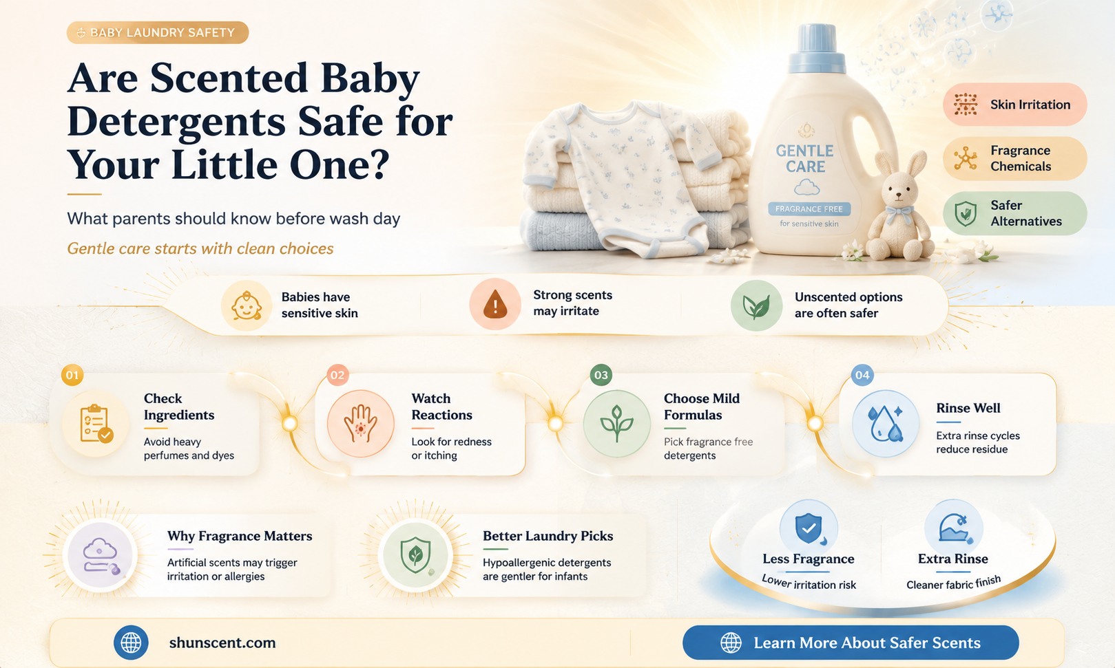are scented baby detergents safe