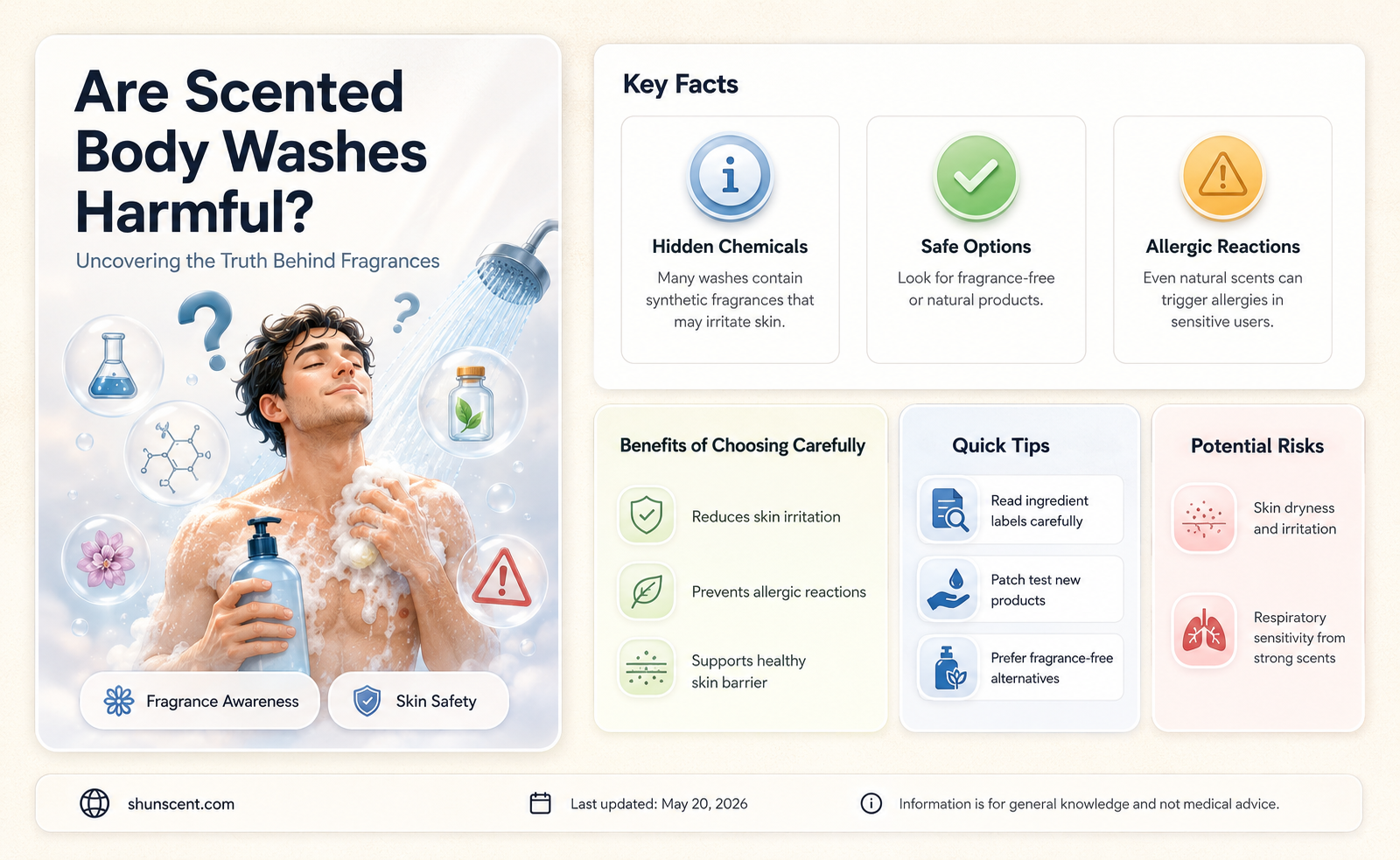 are scented body washes bad