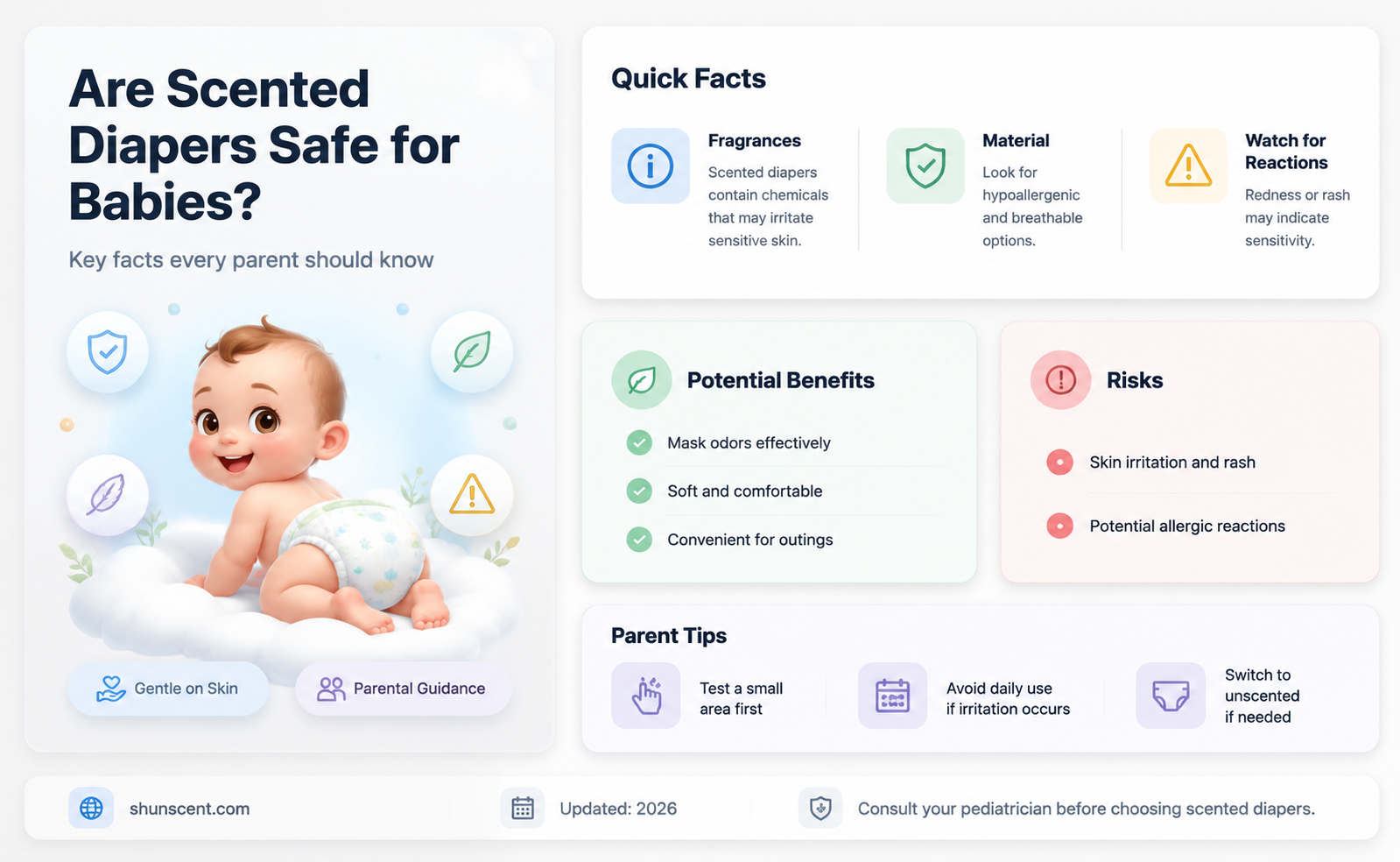 are scented diapers bad for baby