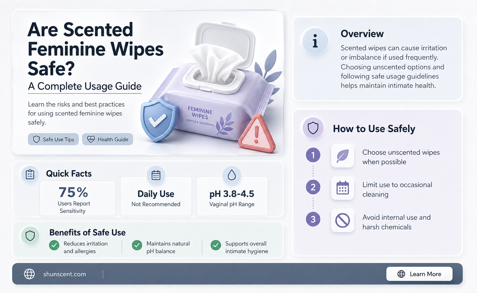 are scented feminine wipes safe