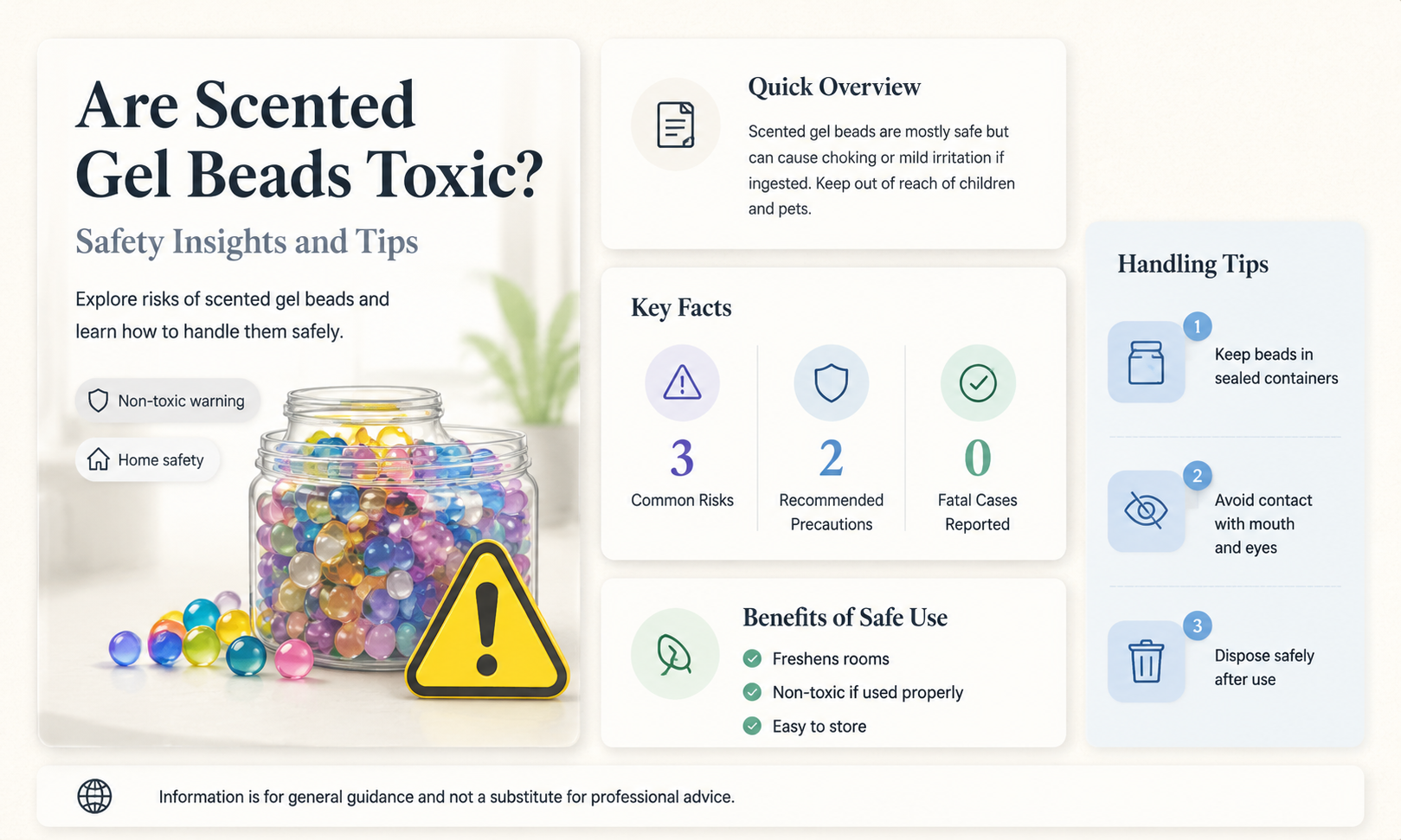 are scented gel beads toxic