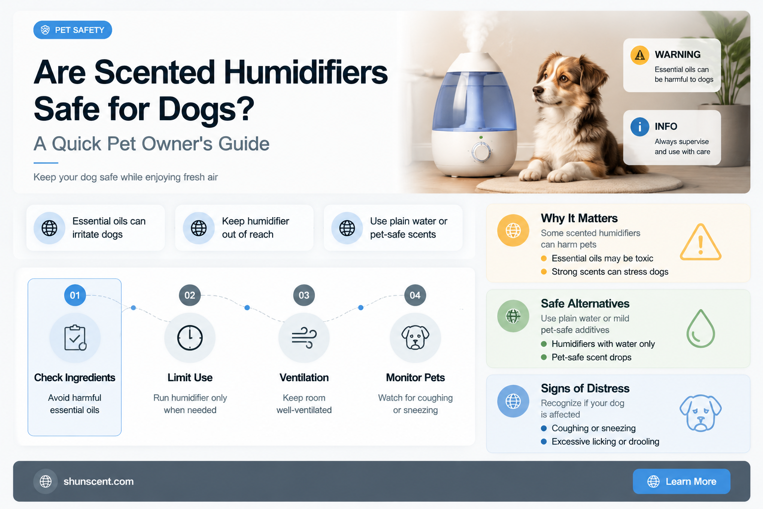 are scented humidifiers safe for dogs
