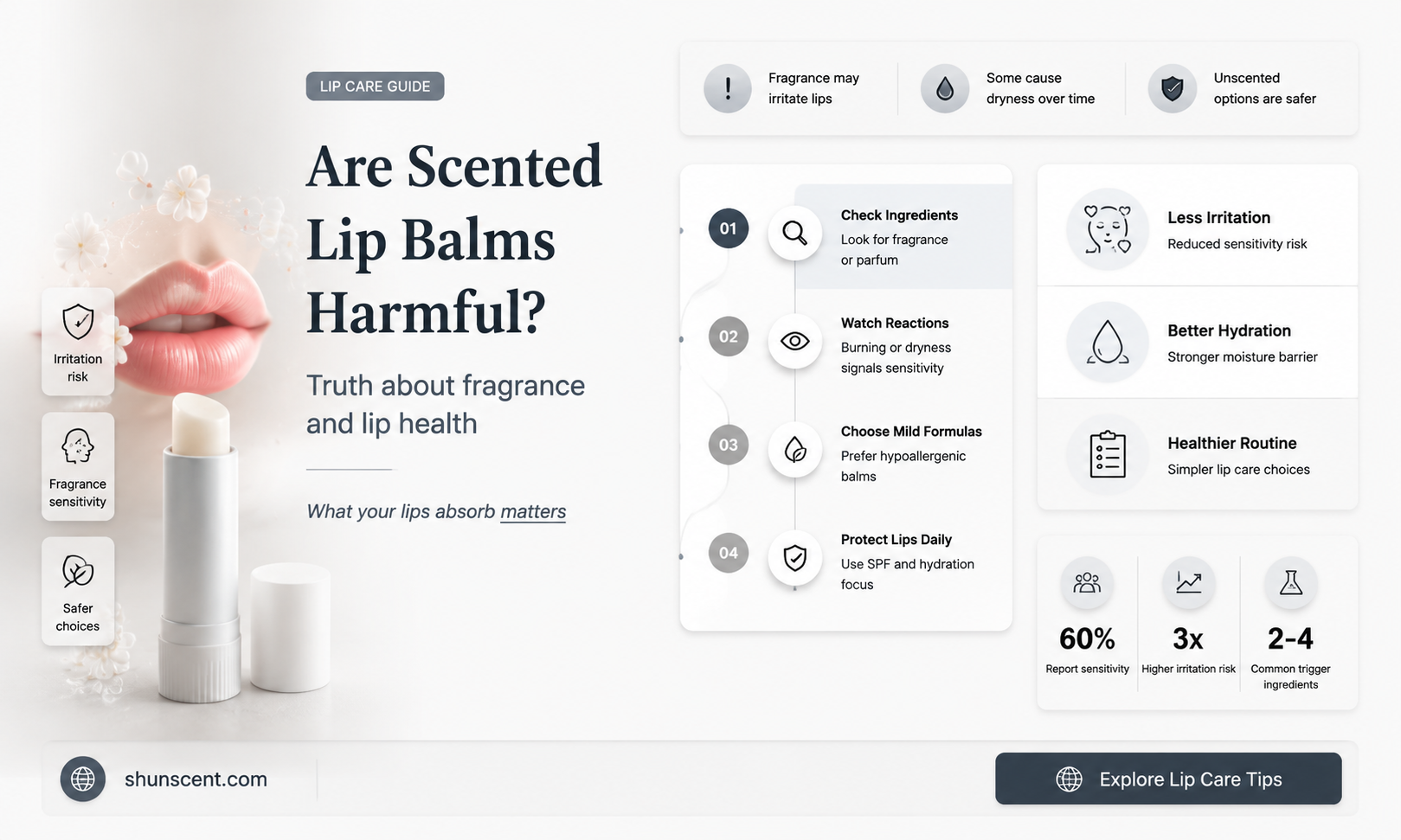 are scented lip balms bad