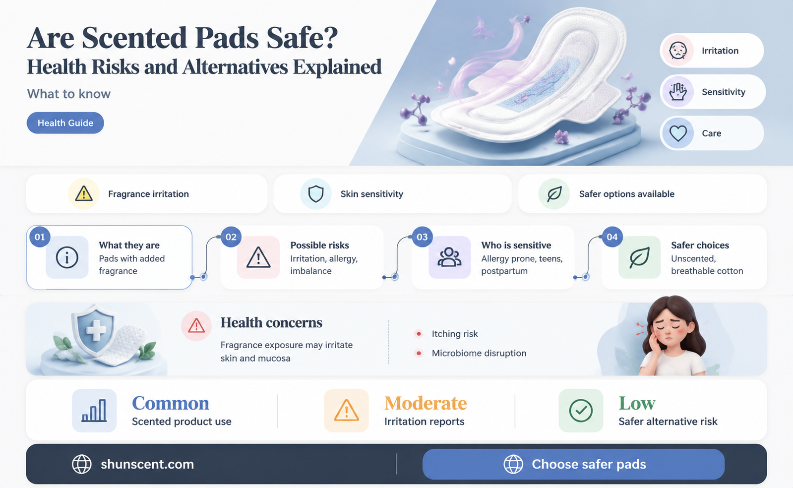 are scented pads bad for you
