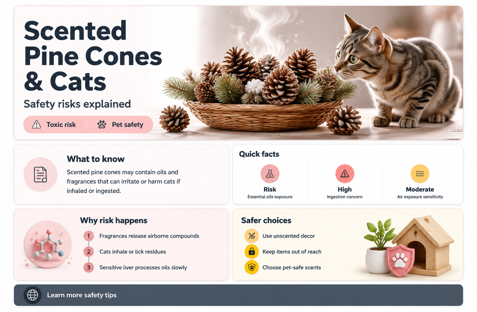 are scented pine cones bad for cats