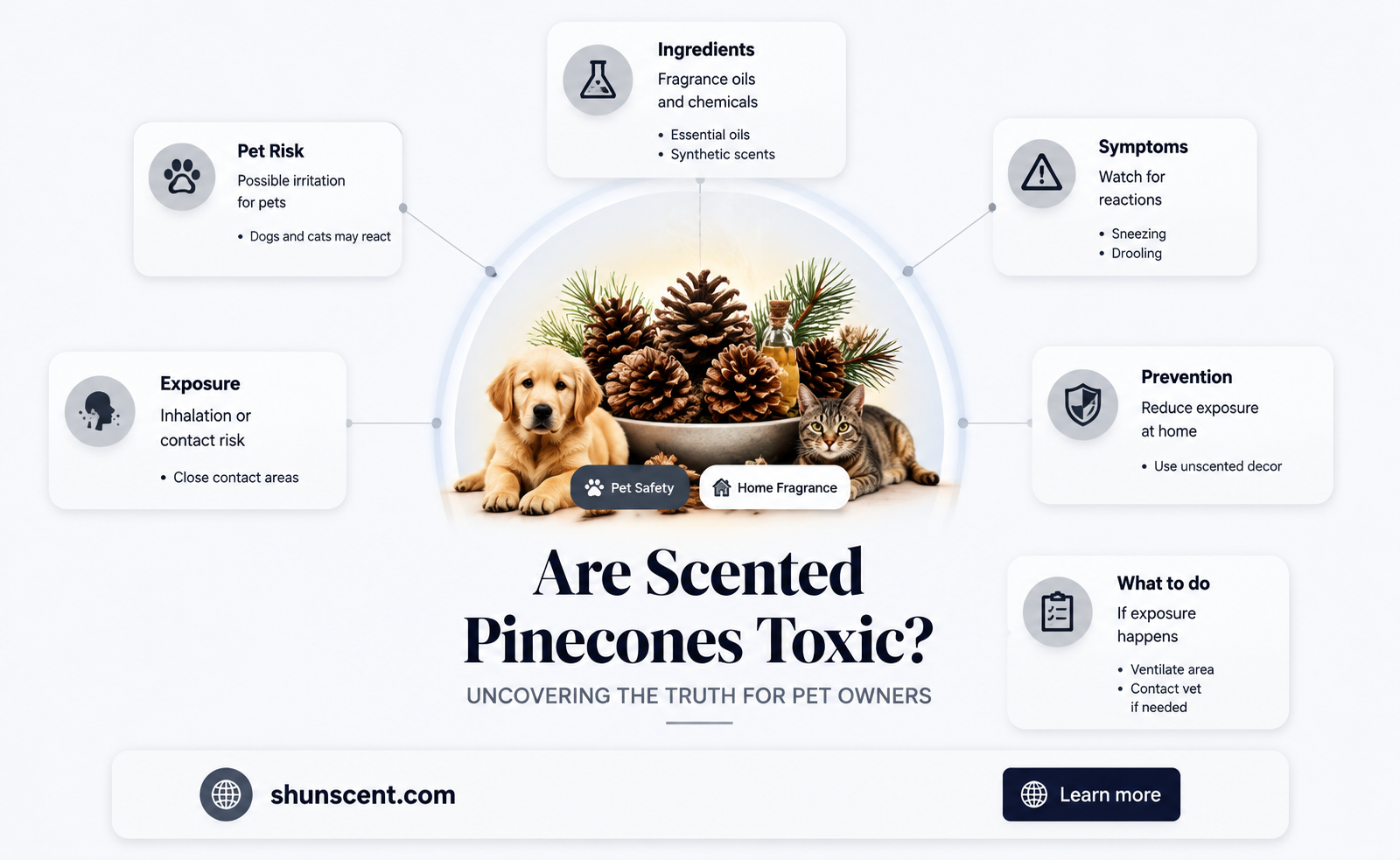 are scented pinecones toxic