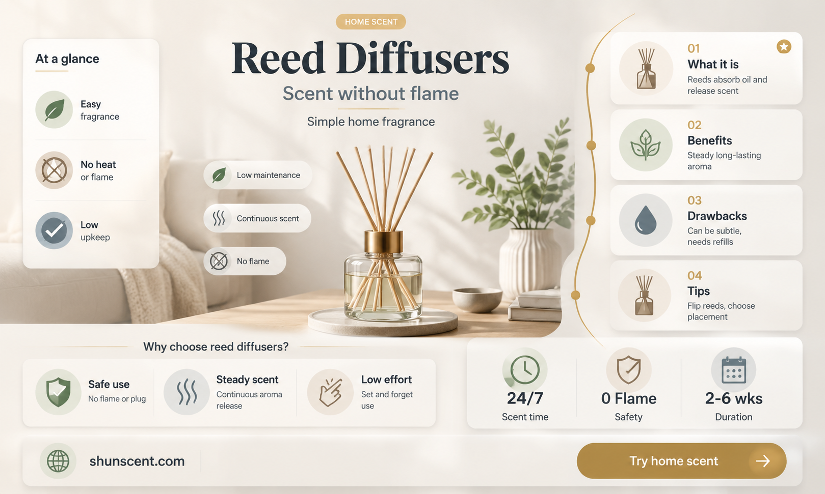 are scented reed diffusers good