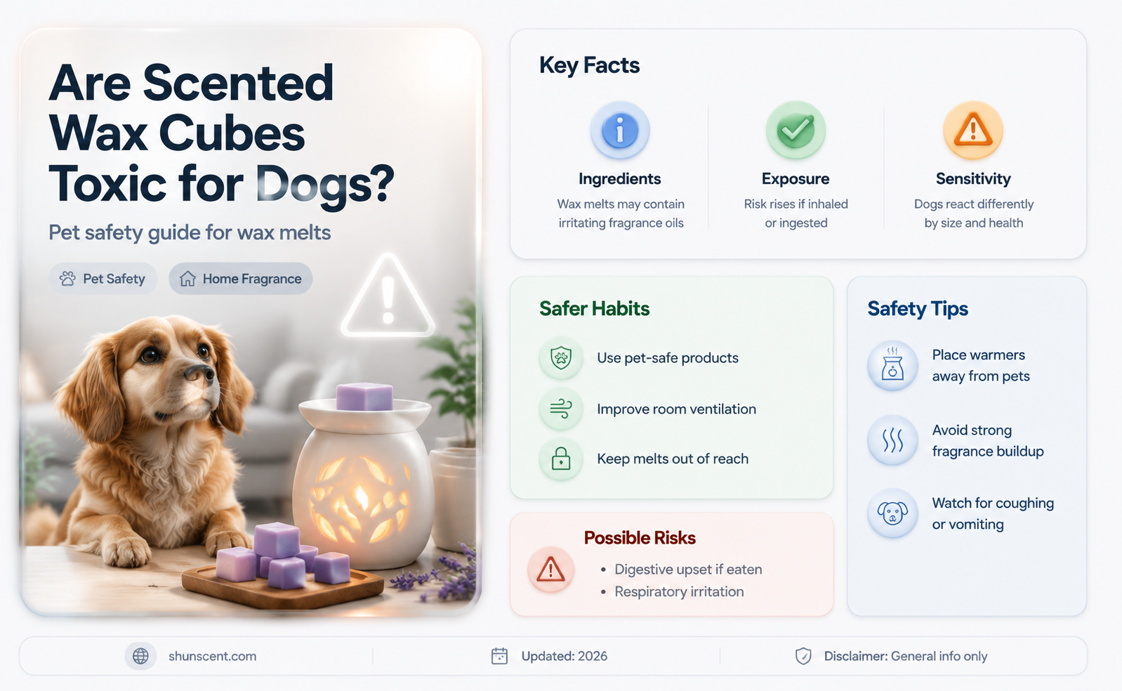 are scented wax cubes toxic for dogs